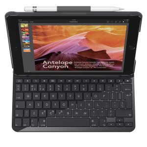 Logitech Slim Folio Noir Bluetooth QWERTY Espagnole