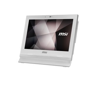 MSI Pro 16T 10M-002XEU 39,6 cm (15.6") 1366 x 768 pixels Écran tactile Intel® Celeron® 4 Go DDR4-SDRAM 256 Go SSD Wi-Fi 5 (802.11ac) PC All-in-One Blanc