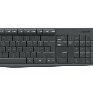 Logitech MK235 clavier RF sans fil QWERTY Pannordique Noir